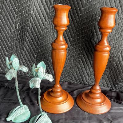 Wooden and Metal Candle Holders