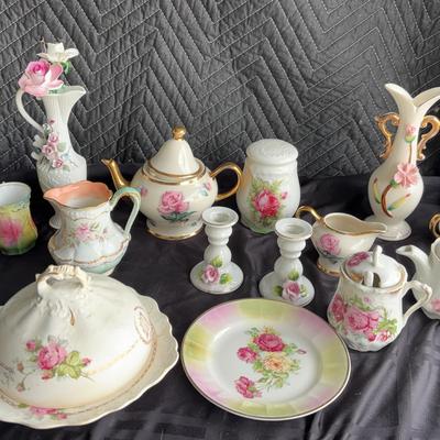 Vintage China Tea Set – Teapots, Creamers, Sugar Bowls, Cups, Vases & More