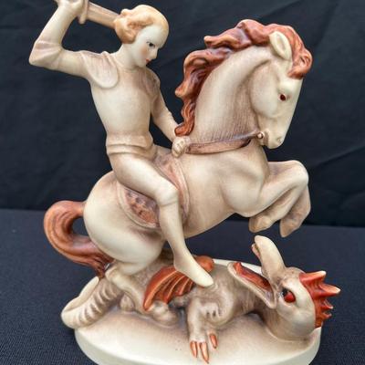 Goebel Figurine “St. George and Dragon” – W. Germany