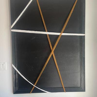 Abstract Yarn Decor H 59.5 in x W 44.5 in x D 1 in