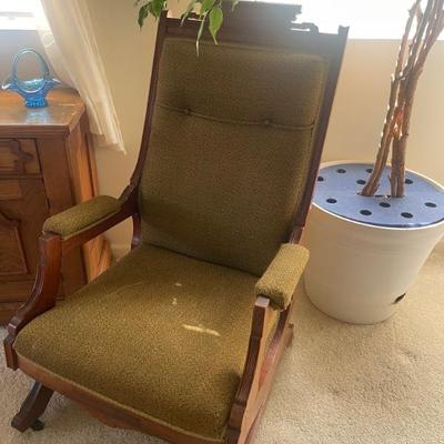Sale Photo Thumbnail #202: Antique rocker 