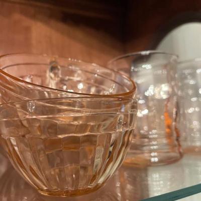 Sale Photo Thumbnail #145: Pink glass 