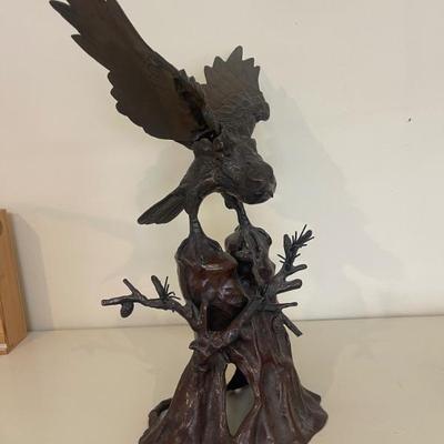 Sale Photo Thumbnail #44: Eagle statue  bronze 