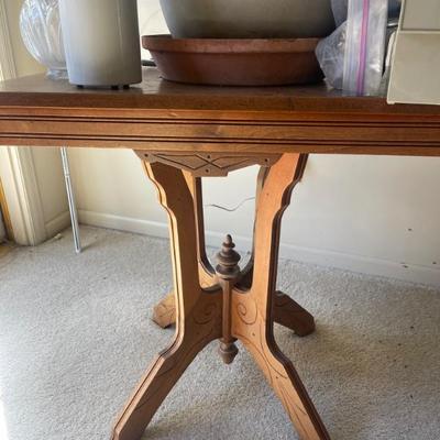 Sale Photo Thumbnail #41: Antique side table 
