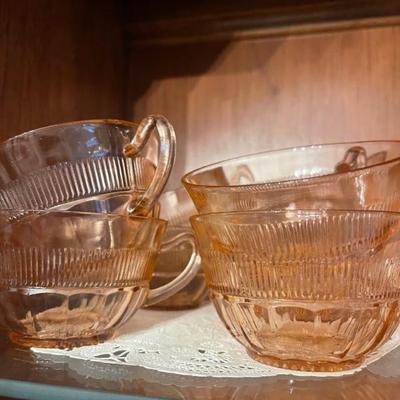 Sale Photo Thumbnail #140: Pink glass 