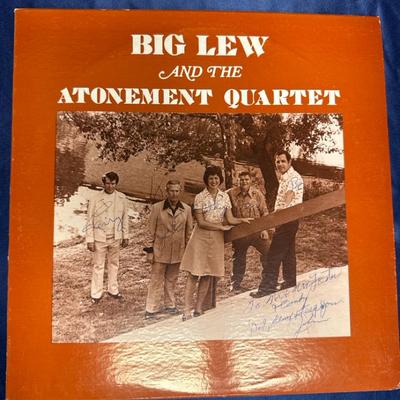 Lot 508: Signed Big Lew and the Atonement Quartet Gospel LP