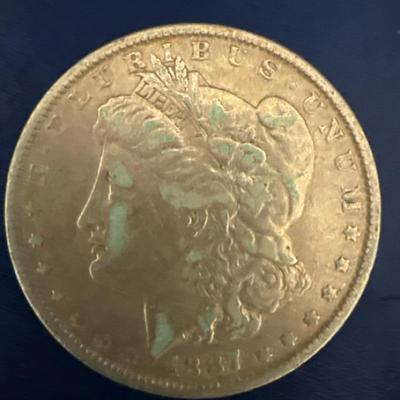 Lot 532: 1887 Morgan Silver Dollar – 90% Silver - Philadelphia