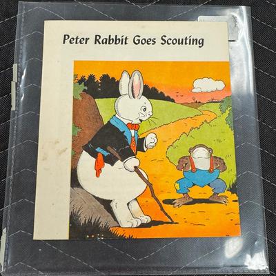 Lot 230: Peter Rabbit Goes Scouting Booklet 1961 Printing