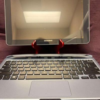 Lot 142:  Samsung Tablet with Detachable Keyboard-Missing Power Cord