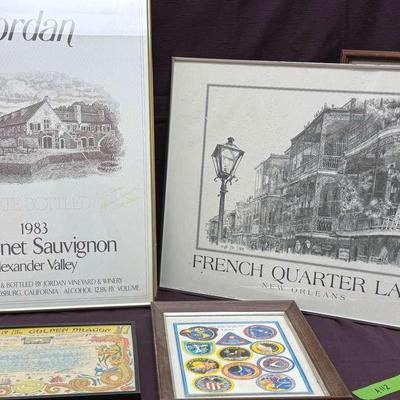 Lot 112:  Six Framed Pieces Of Art