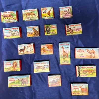 Lot 412: Vintage Marx Animal Kingdom Toy Figures in Original Boxes – Lot of 18