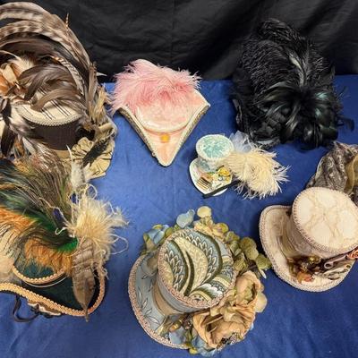 Lot 208: Chiki Bird Tricorn And Steampunk Hats 