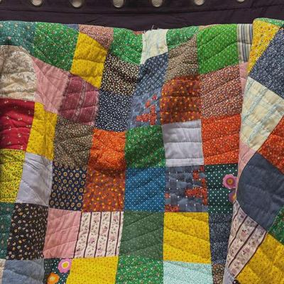 Lot 124:  Handmade Quilt 
