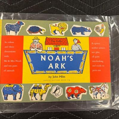 Lot 224: Mid Century British Noah’s Ark Cut Out Book  Puffin Picture Book #114
