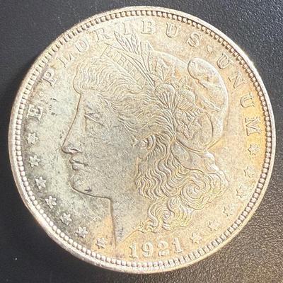 Lot 549: 1921-D Morgan dollar