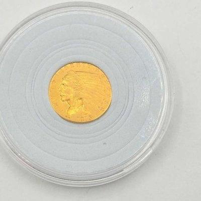 60 • 1915 indian head quarter eagle 2 1:2 dollar golf coin, 4.2g