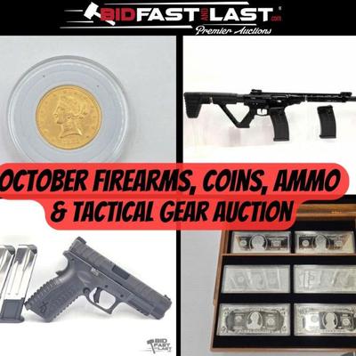 October firearms coins & tactical gear auction