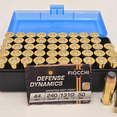 1318 • new!!! 50 rounds of fiocchi 44mag ammo