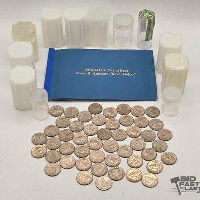 191 • susan b. anthony "silver dollars" & coin storage tubes