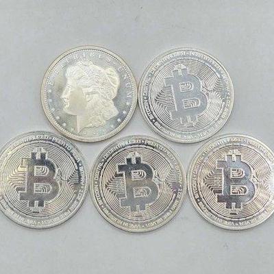 126 • (5) 1ozt .999 fine silver coins