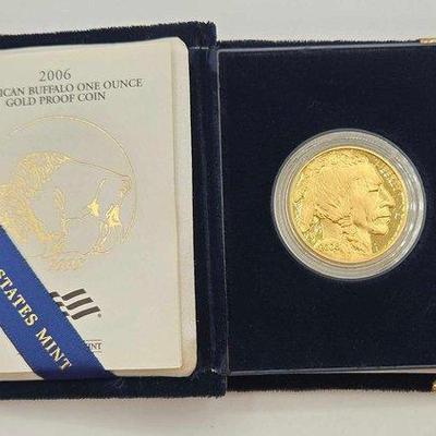 52 • 2006 $50 american buffalo one ounce gold proof coin, 1ozt