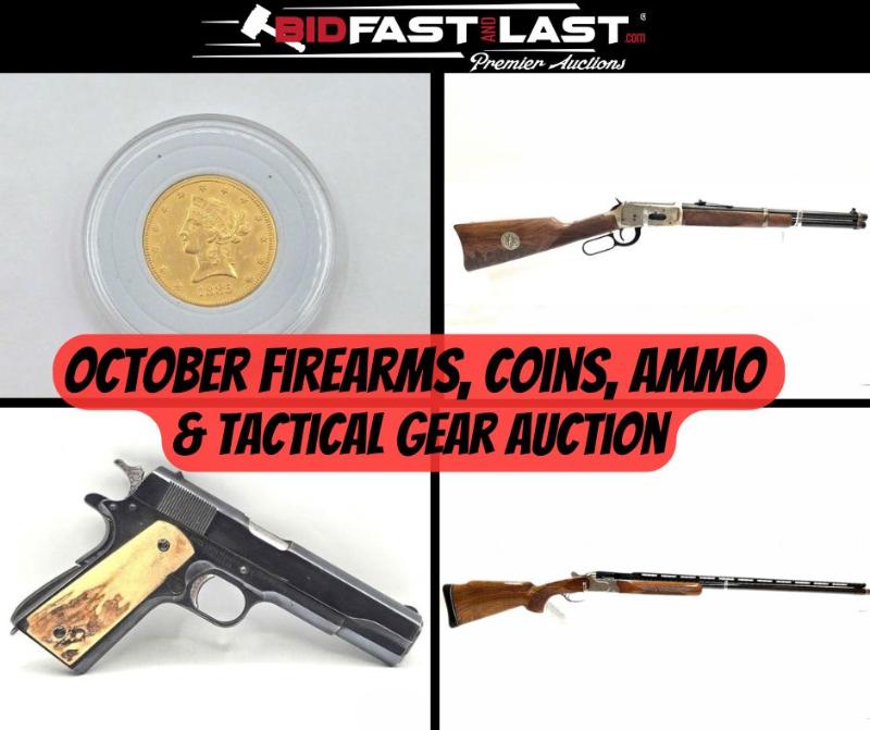 Sale Photo Thumbnail #1: October firearms coins & tactical gear auction new