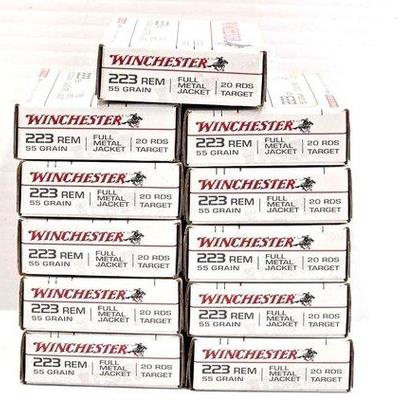 1300 • new!!! (11) winchester 223 rem 20rds
