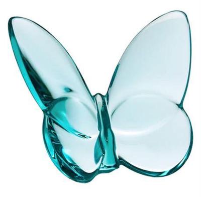 Lot 006-100   
Baccarat Papillion, "Lucky Butterfly", Turquoise