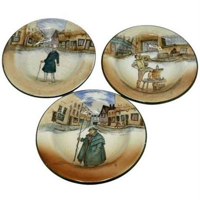 Lot 100-040   
Royal Doulton, Charles Dickens Series Small Cabinet Plates, Three (3)