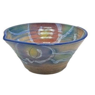 Lot 063   
Studio Pottery Signed Centerpiece Bowl