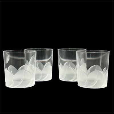 Lot 103   
Cristal D'Arques JG Durand, Petal Pattern Rocks Glasses, Set of (4)