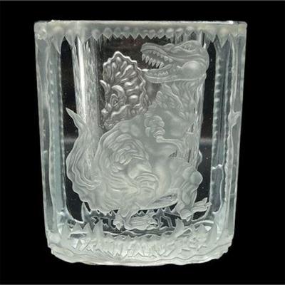 Lot 101   
Remi Fuller Signed Art Glass Dinosaur Votive Holder