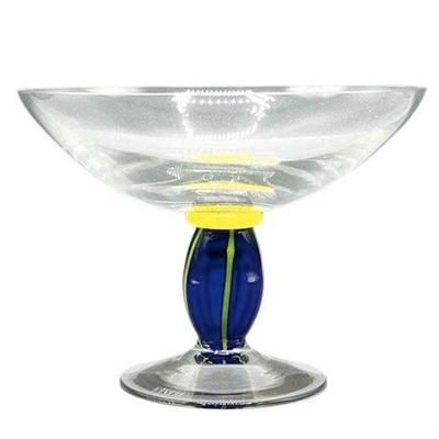 Lot 014-347   
Erwin Eisch, Studio Art Glass Crystal Pedestal Vessel