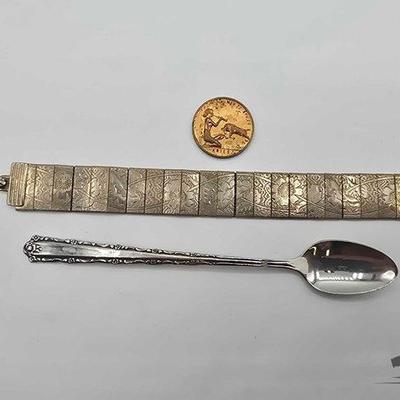 1902 • bracelet, spoon & token