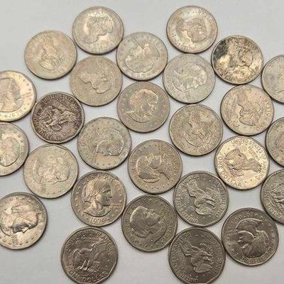 1512 • (27) susan b. anthony dollar coin, 217.2g