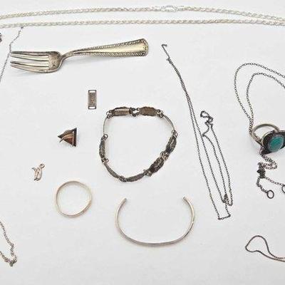 900 • sterling silver jewelry, 68.2g