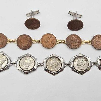 1000 • indian head pennies & mercury dime costume jewelry