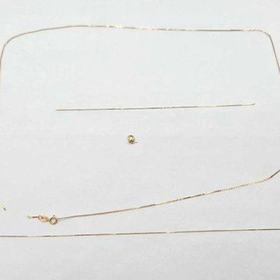 806 • 10k gold broken chain, 1.6g