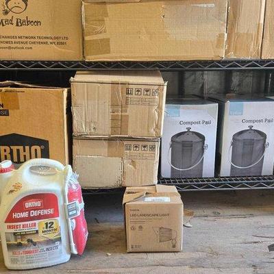 3532 • insect killer, led landscape light & compost pail