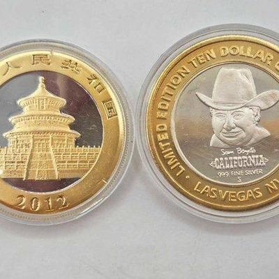 1254 • (2) .999 fine silver coins