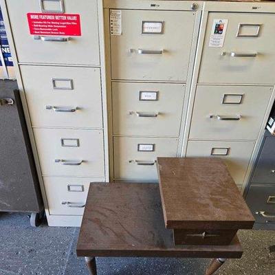 5010 • (4) filing cabinets & table