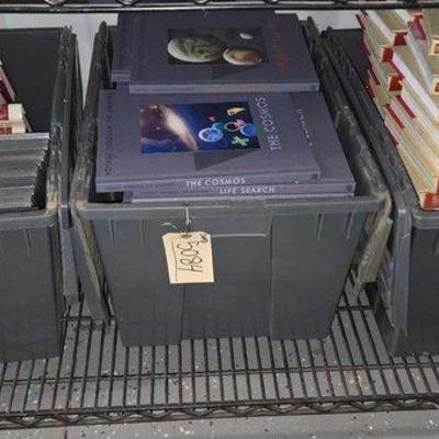 5084 • (3) totes of books