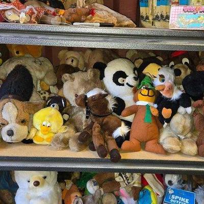 6020 • over (30) vintage plush animal dolls