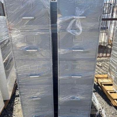 95510 • 3 mcdowell & craig metal filing cabinets