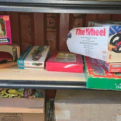 6032 • (7) toy cars, telephone set & more