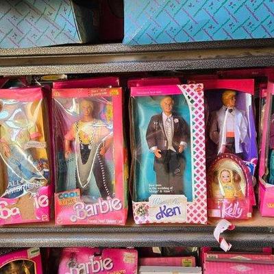 6006 • over (20) barbie & ken dolls