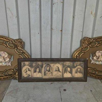 7500 • (3) framed works of art