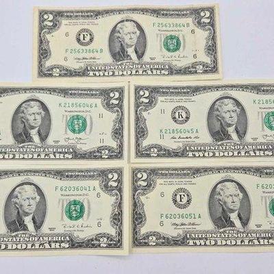 1502 • (5) $2 bills
