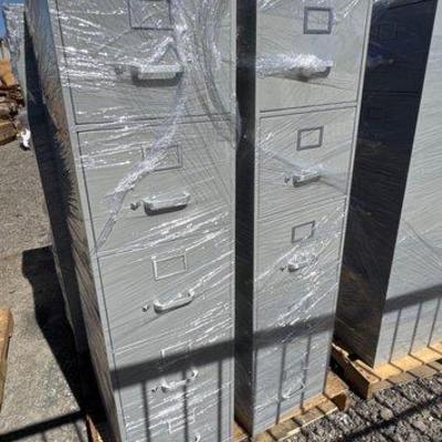 95504 • 3 mcdowell & craig metal filing cabinets
