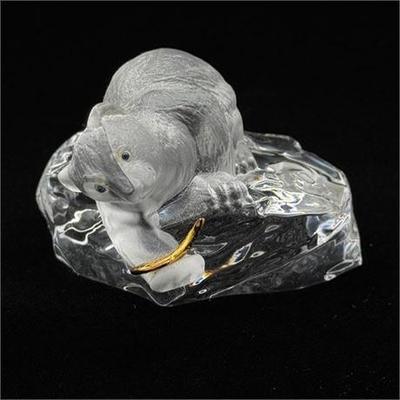 Lot 005   
Signed Carl Fabergé Crystal Polar Bear And Goldfish On Iceberg